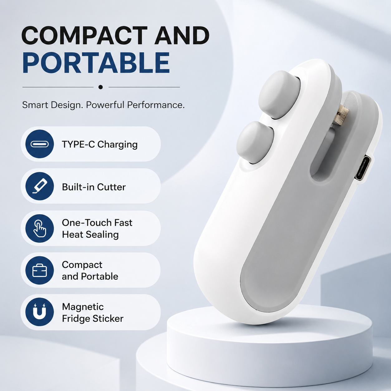 2-in-1 Mini Heat Sealer & Cutter | Limited Time 50% OFF